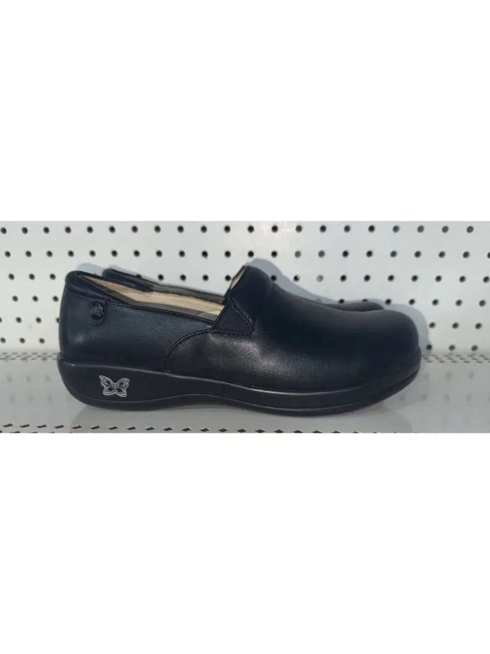 Alegria Keli Womens Leather Nursing Work Clogs Size EU 41 US 10.5 11 Black